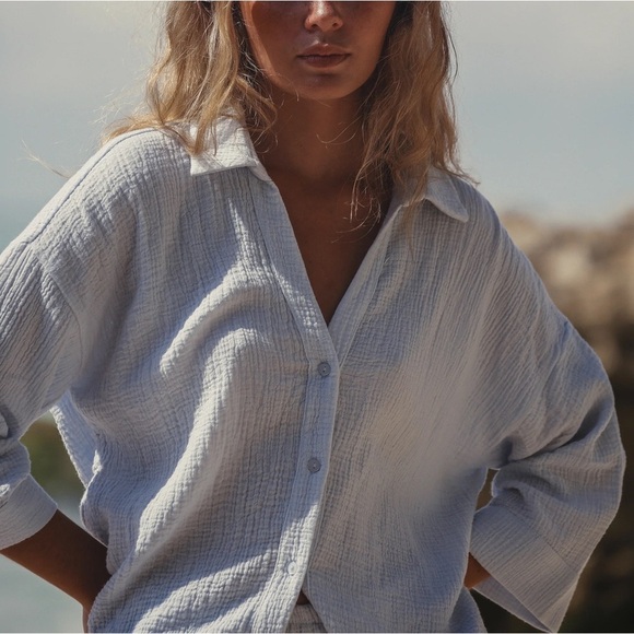 Echo Mini Shirt - Baby Blue - *NWT* - One Size - Picture 1 of 11